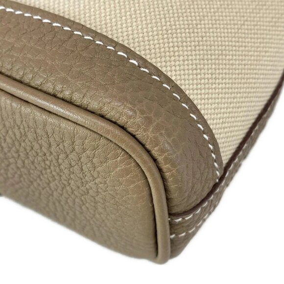 Auth HERMES Garden File PM - Beige Etoupe Toile Military Negonda Z Tote Bag - Picture 3 of 16